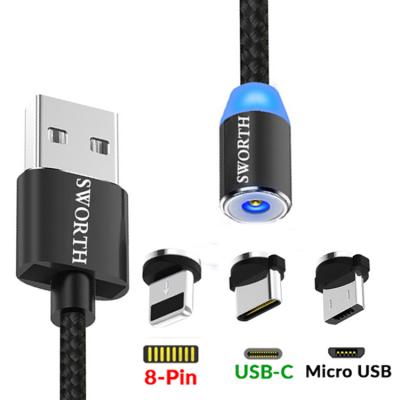 China MP3/MP4 Player Cable Micro Magnetic USB Charging Cable Magnetic Charging Charging Cables Magnetic for sale