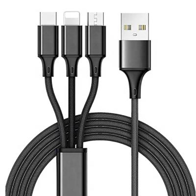 China MP3/MP4 Player Phone Charger Cable 3 in 1 USB Cable Charging Cable for sale