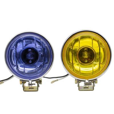 China Car Headlight Round 3 Inch Sealed Beam With Halogen Bulb H3 Super White Yellow for sale