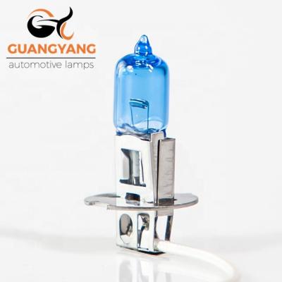 China Car Headlight H3 12v 55w White Lamp Blue Super Halogen Bulb For Car Headlight for sale