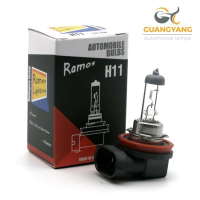 China 2018 hot Ramos car light lighting h11 12v 55w head lamp halogen bulb for car for sale