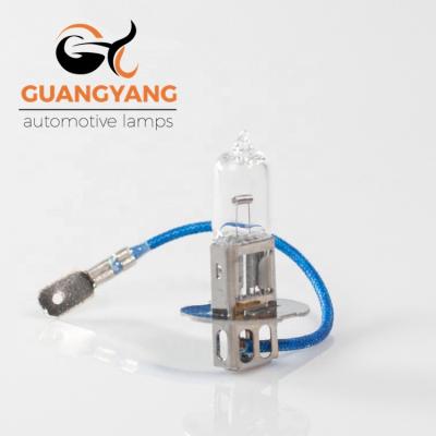 China Car light factory h3 12v 100w aoto lamp headlight clear halogen bulb for sale