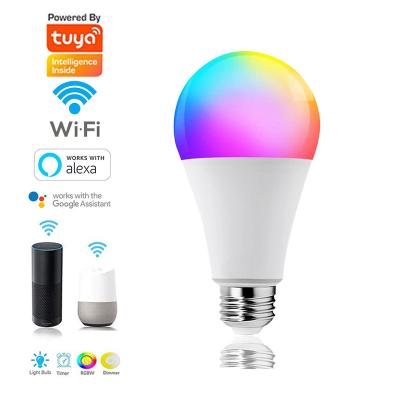 China RGB Wifi Alexa Smart Bulb and Google Home E26 E27 B22 Color Temperature Adjustable FilamentLamp RGB Smart LED Bulb Light for sale