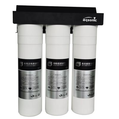 China Hotel High Flow 3 Stage Bayonet Integrated Filter Cartridge For UF Or Scale Inhibitor Water Purifier For Home Heater for sale