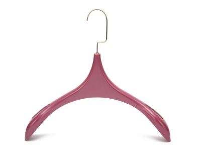 China SHOW New Shape Special Plastic Clothing Coat Hanger With Flat Hook for sale