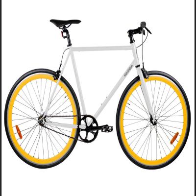 China 60cm Steel Frame Fixie Fixed Gear Bike Promax Double V Brake 700c Single Speed Track for sale