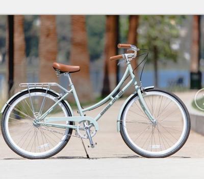 China Vintage City Bike with 3 Speed Gears and Aluminum Alloy V Brake Gross Weight 16kg for sale