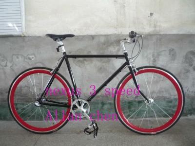 China 10KG Single Speed Flip-Flop Hub Vintage Bicycle Track Bike 700C Fixed Gear Lugged Fork for sale