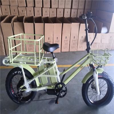 China Bicicleta de carga eléctrica de larga distancia con baterías de litio y freno de disco en venta