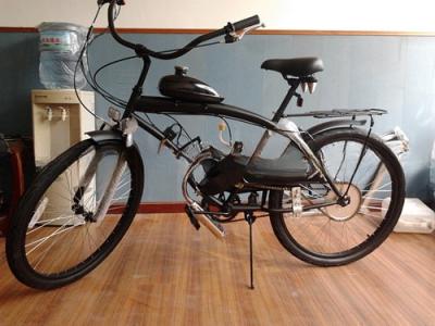 China 26 Inch Cruiser Motor Bike Bicycle with 4 Stroke Gas Motor Petrol Engine Kit V Brake for sale