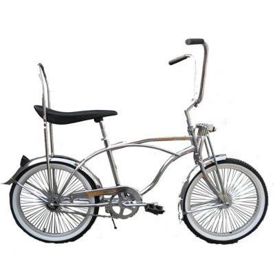 China Cuadro de acero 20 pulgadas Beach Cruiser CE Monoplaza de velocidad de montaña rusa Freno de bajista Bicicleta 15KG en venta