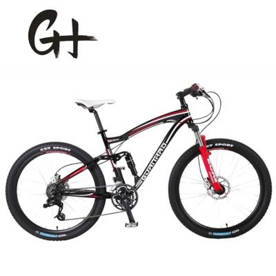 China 7005 Cuadro de aluminio 24S Shimano Altus 3x8 Velocidades bicicleta de montaña con suspensión completa 17KG en venta