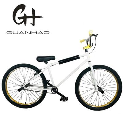 China Customized Logo 26 inch BMX Bike with Hi-Ten Steel Frame and 25T Small Chainring for sale