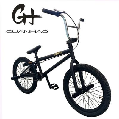 China Bicicleta callejera BMX de color dorado de 20 pulgadas para niños Wellgo Pedal de aluminio y marco de acero Hi-Ten en venta