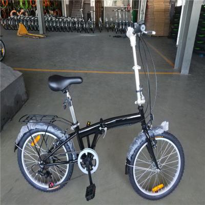 China Folding Bicycle 20 Inch 7 Gear 6 Speed Hi Ten Steel Frame Aluminum Alloy Shimano Folding Bike 13KG for sale