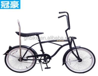 China 14KGS Schwarz Farbe Sport Beach Cruiser Bike Lowrider Bike mit Leder Sattel zu verkaufen