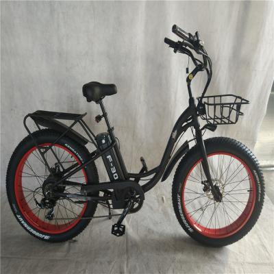 China 48V Voltage Volwassen Hybrid Electric Fat Tire Bike 2024 Step Thru Model 31 60 km Bereik Te koop