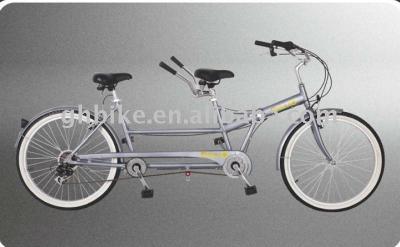 中国 シマノ7スピードタンデムバイク 26インチ 折りたたむタンデム自転車 鉄筋2座 販売のため