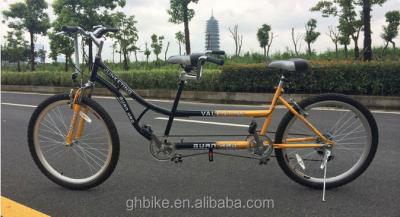 China 26 polegadas Tandem Bike Bicicleta Beach Cruiser Estilo Bicicleta de dois lugares com peso brilhante 25kg à venda