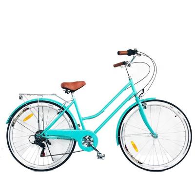 China CPSC Colorful 700C CE Hi-Steel Lady City Bicycle with Aluminum Alloy Rim and 7 Speeds for sale