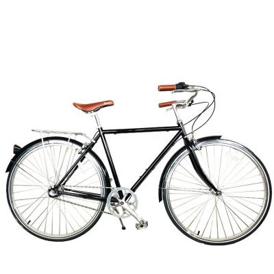 China CE Hi-Ten Steel Frame Single Speed Street Holland Traditional Adult Men City Bicycle for sale