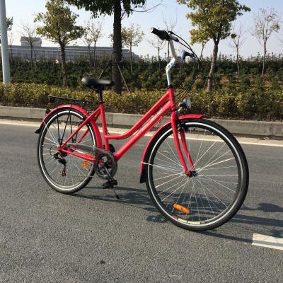 China Straat 28 inch Ofo 7 snelheden Retro dames vrouwen meisje CE Nederlandse stijl witte stadsfiets Te koop