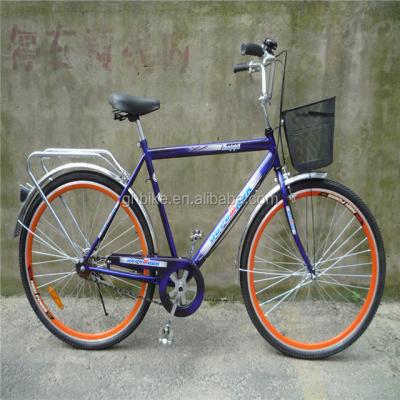 China 3-delige combo aanbieding Vintage Mensen Single Speed Retro City Cruiser Bike met voormand Te koop