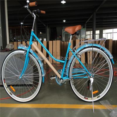 Κίνα Μπλε χρώμα 7 ταχύτητες Vintage Lady City Cruiser Bike Γυναίκες Ρετρό ποδήλατα για την πόλη προς πώληση