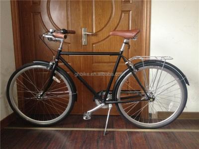 China 700C pedaal mens retro vintage stadsfiets interne versnelling 3 snelheid Aluminium vork KMC keten Te koop