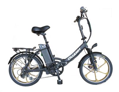 China Opvouwbare elektrische fiets voor Israël Groene fiets 350W Mag Wheel 36V Spanning 7 Speed Gears Te koop