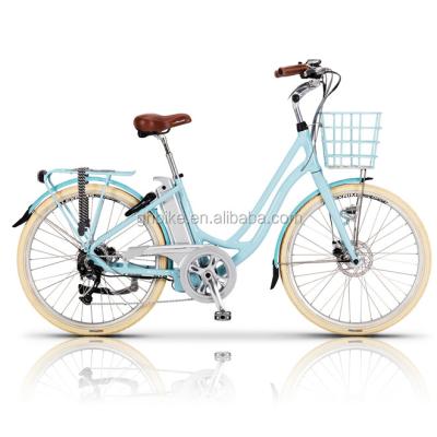 China Ladies Beach Cruiser Vole Kensington elektrische fiets met 48V spanning en aluminium frame Te koop