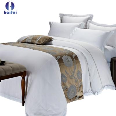 China Comfortable Simply 100 Cotton Bed Sheet China Made 5 Star Hotel Alibaba Supplier Hotel Bed Linen for sale