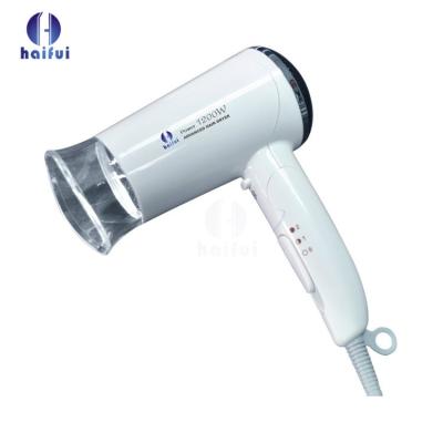 China Hotel and Home Use Luxury Fireproof Material Collapsible Folding Hair Dryer for Travel 1200W for sale