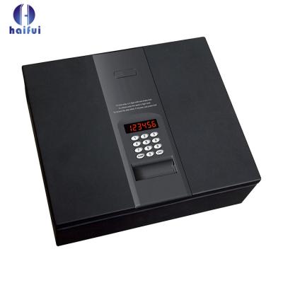 China Laptop and Money Deposit Safe Box Cold Rolled Steel Top Open Safe Box for Electronic Hotel and Home Lock 3-8 Digital Code 20 Years 2MM Black for sale