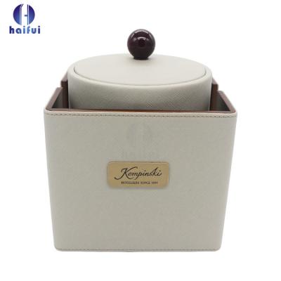 China High Quality Viable PU Leather Stand For Stainless Steel Ice Bucket With Tongs Ice Bucket Bottom PU Leather Product Set for sale