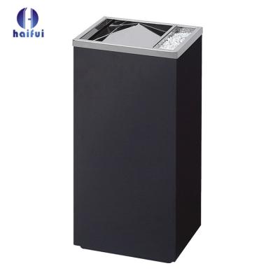 China Sustainable Hotel And Restaurant Lobby Use Stainless Steel Swing Lid Garbage Bins for sale