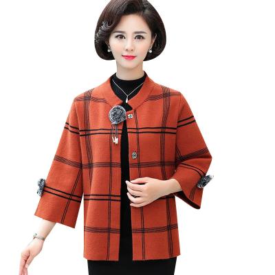 China 2020 Breathable New Short Temperament Middle-aged Mother Spring Clothes Sweaters Coat Women for sale