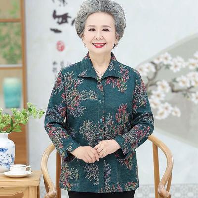 China 2020 New Anti-wrinkle middle-aged women slender and elderly women dress mother models fall jackets custom-made for sale