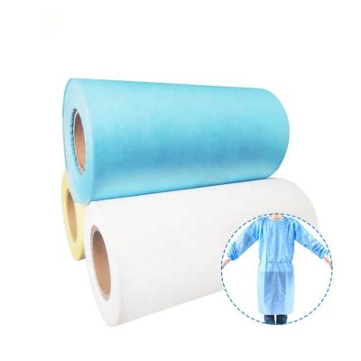 China Waterproof 25Gsm 30Gsm 40Gsm Laminated Surgical Gown Sms Meltblown Filter Raw Material Face MA SK Nonwoven Hospital Medical Fabric for sale