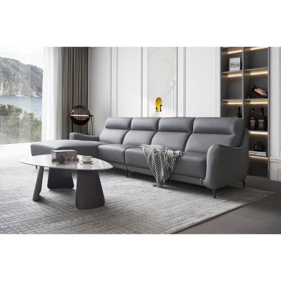 China Modern Italian Luxury Home Furniture (Others) Adjustable Sofa Set Leather Living Room High End Furniture for sale