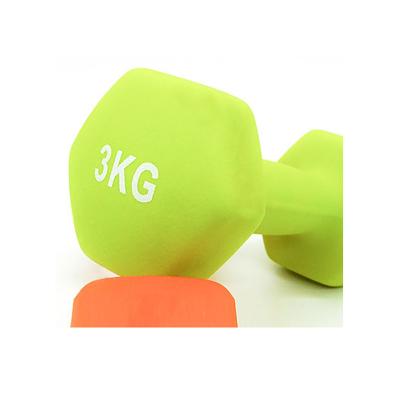 China New Color And Logo Steel Set Universal Custom Hex Rubber Dumbbell For Home Exercise for sale