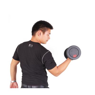 China Hot Sale Cheap Commercial Use 5kg Wrapped Rubber Custom Weight Fitness Dumbbell Logo for sale