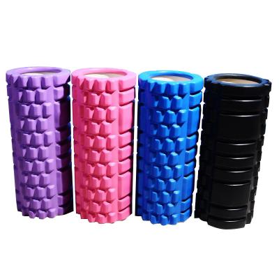 China Black Fitness Equipment Application Pilates Massage Muscle Gym High Density Yoga Foam Rollers for sale