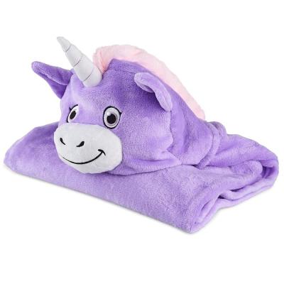 China New Design Baby Plush Hooded Towel/Plush Baby Throw Cover Blanket/Bathing Swimming Wrap For Unisex Baby for sale