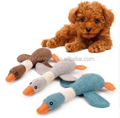 China Plush Game Bird Squeaker Dog Toy Gift/Toys Stuffed Squeaking Duck Dog Toy Plush Puppy Horning Duck For Dogs Pet Chew Squeaker Bird Toy Random Color for sale