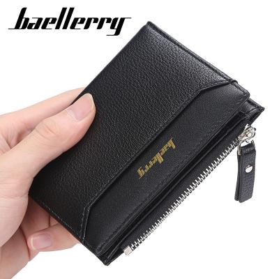 China Other New Men's Wallets Short Purse Male Zipper Card Holder High Quality PU Leather Wallet For Me for sale