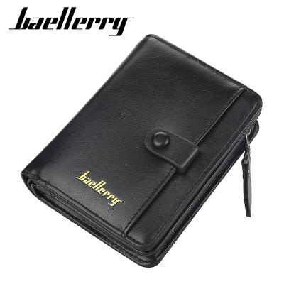 China Other Baellerry Mens Wallets Card Holder Zipper Men Pinch Solid Coin Pocket High Quality Male Purse for sale