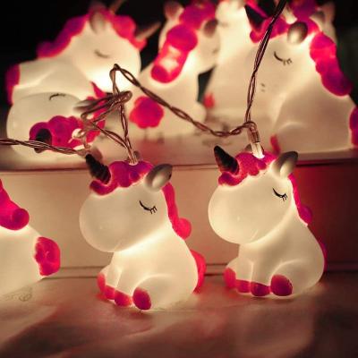 China Led Unicorn String Lights For Festive AC LED Curtain Light 20 Wall Window Tree Decor Lights Party Yard and Garden Kids Bedroom Dorm Decor for sale