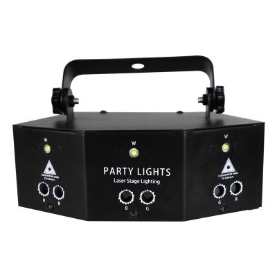 China Voice-activated Colourwith RGBW Change Progressive 9 Eyes DJ Disco Laser Light Party Strobe LED Spotlight With DMX Stage Lights for sale