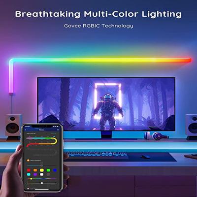 China Modern Customize Stunning Multicolor Lighting Ambient Light Powerful App And Voice Controls Indoor Bedroom RGB Wall Lights for sale